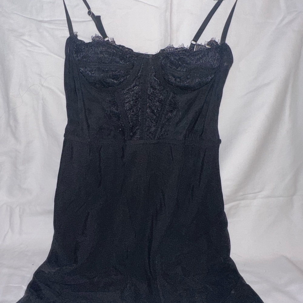 Urban Outfitters Black Lace Mini Dress